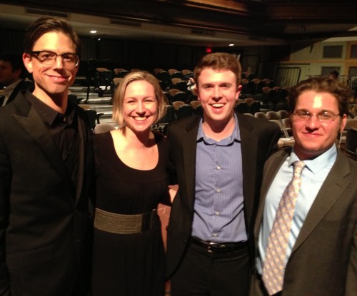 (L to R) Michael Kerschner, Jocelyn Hagen, Colin Britt, Joshua Fishbein